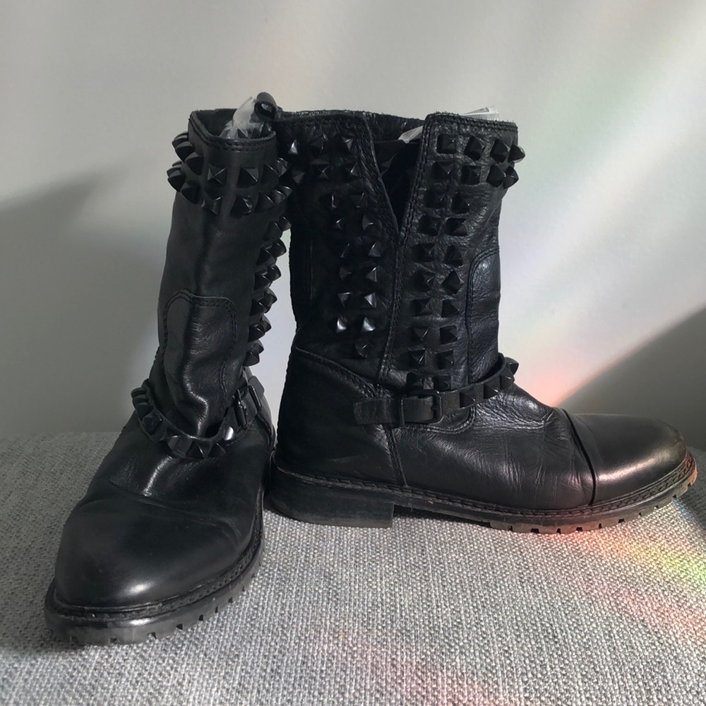 Zara black Moto boot
